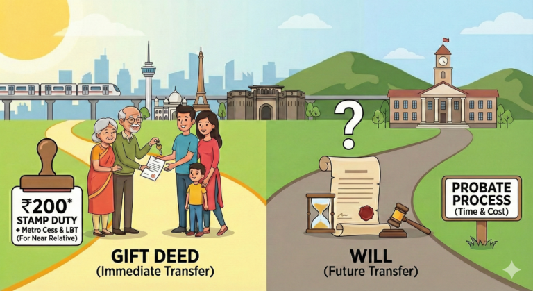 Gift Deed vs. Will: How to Transfer Property to Your Family in Pune