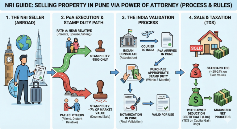 NRI Guide 2026: How to Sell Property in Pune via Power of Attorney (Without Legal Risks)