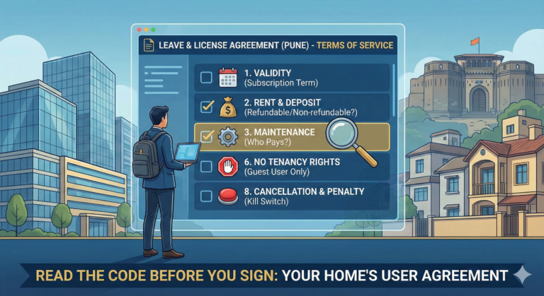 Online Leave & License (Rent) Agreement in Pune