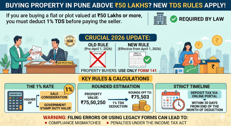 New TDS Rule for Property Buyers: Form 141 Replaces Form 26QB
